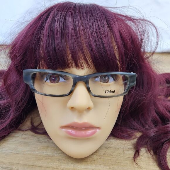?NWOT Chloe Gray Horn Eyeglasses, Cloth, & Hardshell Case main image 5